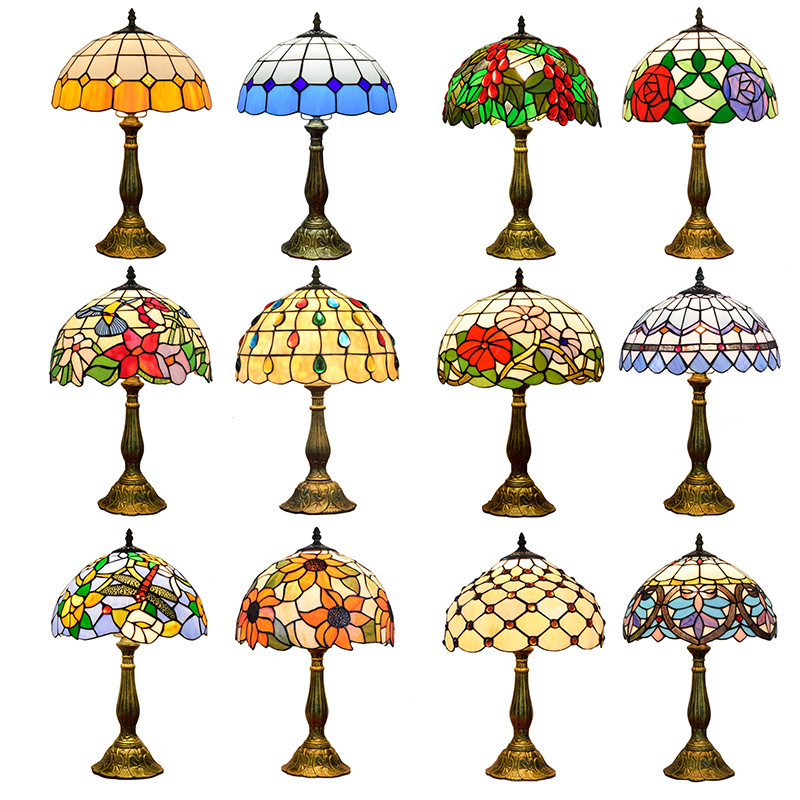 High Quality Antique Stained Glass Tiffany Table Lamp Modern Tiffany table Lamps