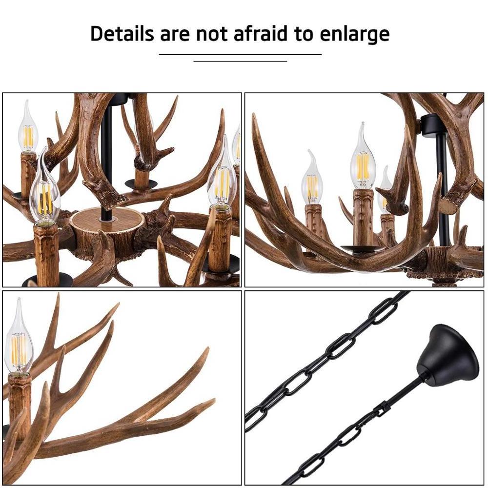 Modern Nordic Pendant Lamp Indoor Decorative Lighting Antler Chandelier