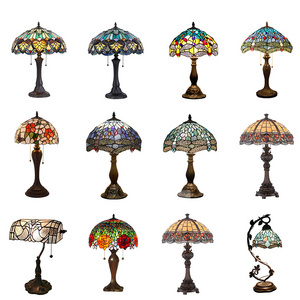 High Quality Antique Stained Glass Tiffany Table Lamp Modern Tiffany table Lamps