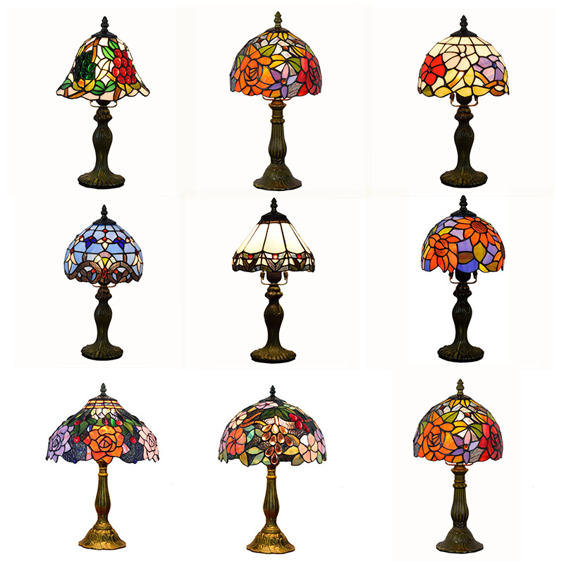 High Quality Antique Stained Glass Tiffany Table Lamp Modern Tiffany table Lamps