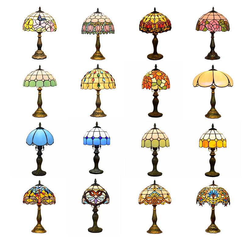 High Quality Antique Stained Glass Tiffany Table Lamp Modern Tiffany table Lamps