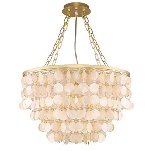 Decorative Luxury Custom Pendant Lamp Seashell Bubble Chandelier Modern Simple Design Bedroom Chandelier