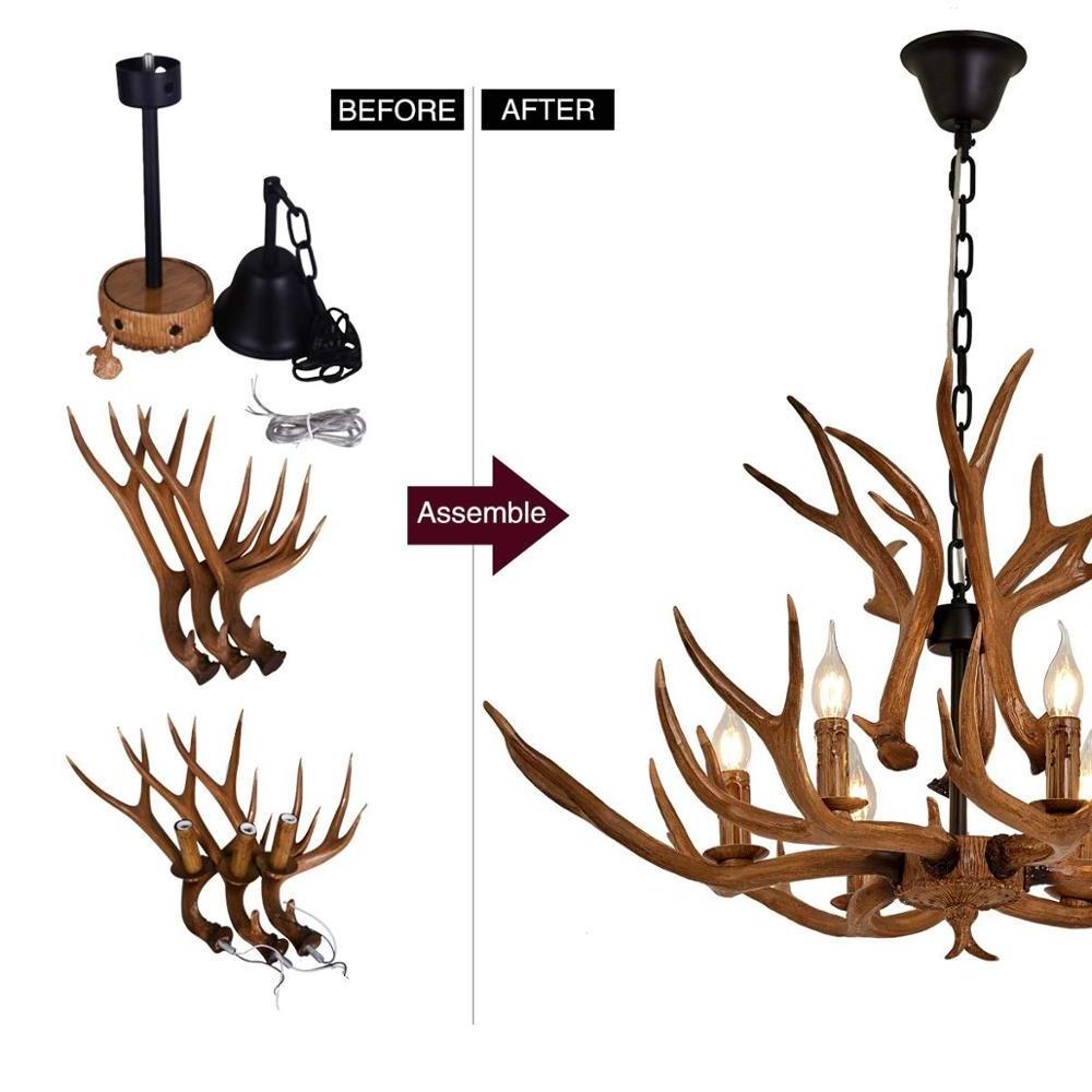 Modern Nordic Pendant Lamp Indoor Decorative Lighting Antler Chandelier