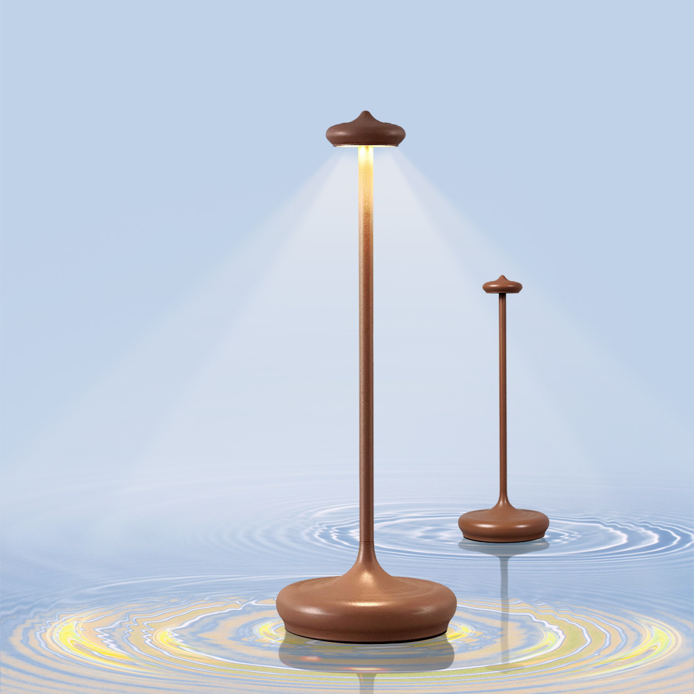 Aluminum Alloy Cordless Battery Table Lamp Customizable Colour Usb 1.5W Rechargeable Lamp Table