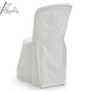 cheap white basic polyester bistro chair covers, polyester Miami chair covers for plastic bistro chairs in beach weddings