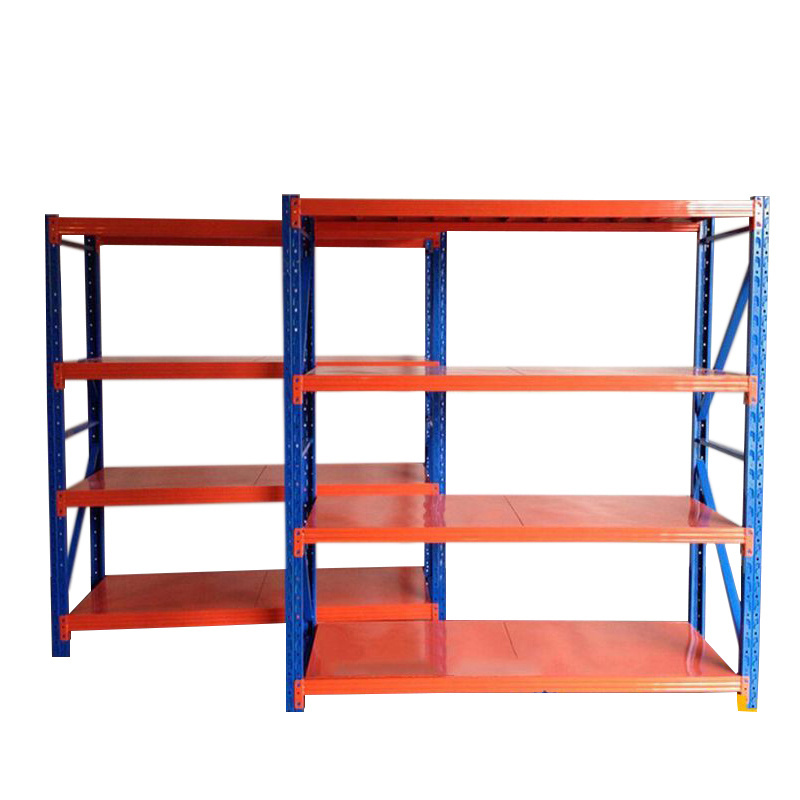 Wholesale warehouse shelve metal light duty storage rack boltless 4 tier assemble medium duty long span shelving