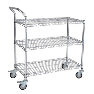 Heavy Duty 3 Tiers  Powder Coated Steel Garage Storage Wire Shelf Shelving