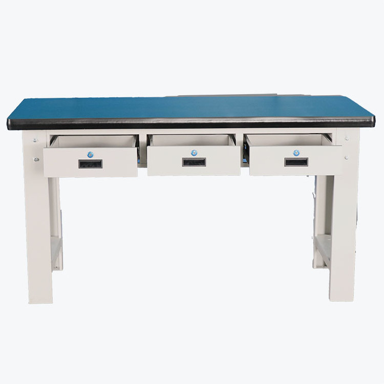 Heavy Duty OEM Electronic Esd Lab Workbench Work Bench with Drawers for Soldering Use Steel Metal Chinese Stainless Steel