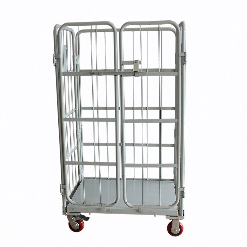 Heavy Duty Cage Trolley Metal Good Quality Transport Rolling Cart Logistics Trolleys