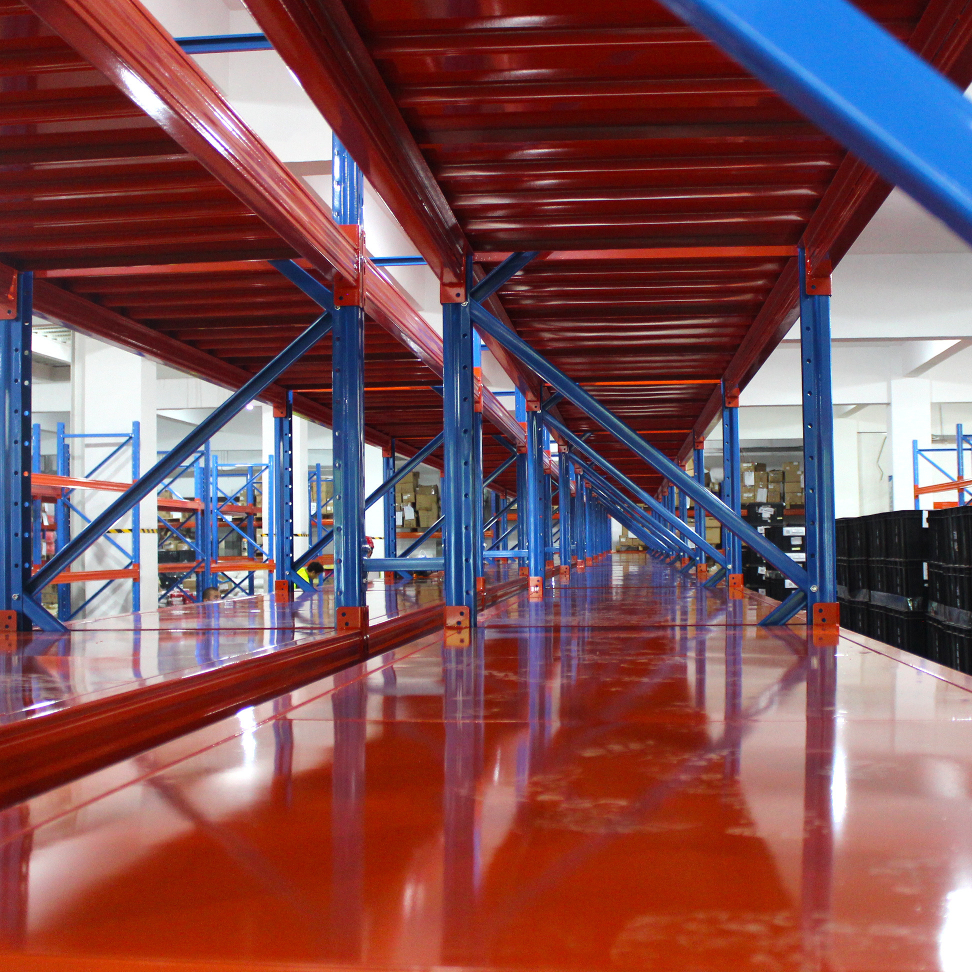 OEM Warehouse Storage System Industrial Material Handling Heavy Duty Stacking Steel Metal Beam Pallet Rack