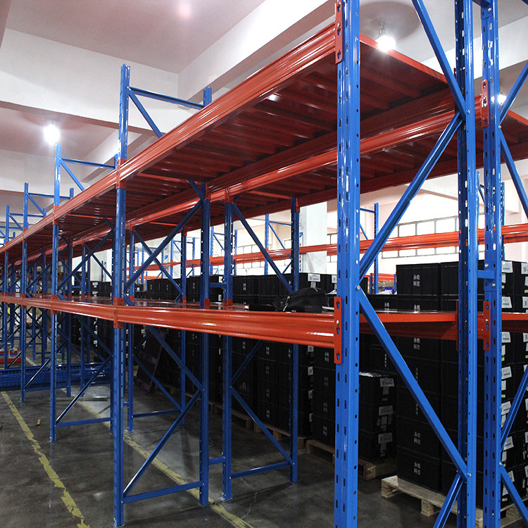 OEM Warehouse Storage System Industrial Material Handling Heavy Duty Stacking Steel Metal Beam Pallet Rack