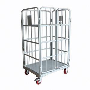 Heavy Duty Cage Trolley Metal Good Quality Transport Rolling Cart Logistics Trolleys