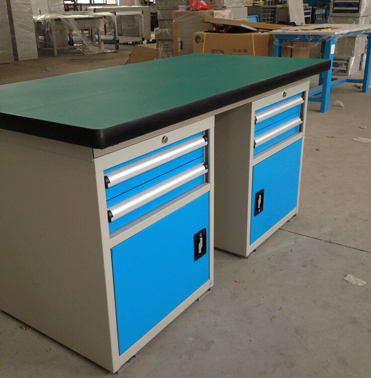 Fitter industrial warehouse storage workbench ESD work bench workshop steel anti-static packing tool table