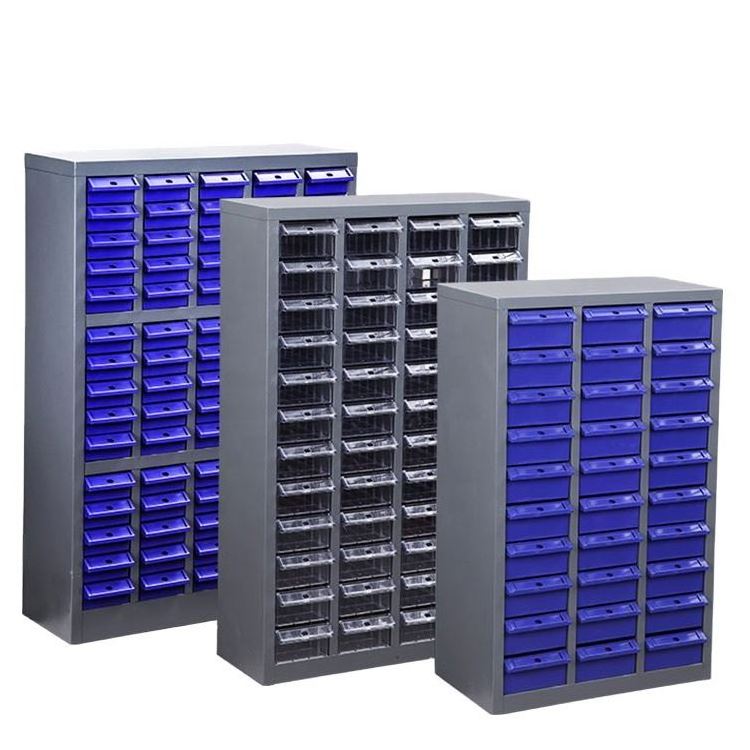 Warehouse Electronic Component Drawers Cabinet Multi Uses Small Steel Storage Spare Parts Cabinet