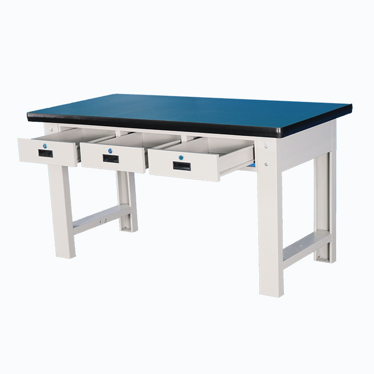 Heavy Duty OEM Electronic Esd Lab Workbench Work Bench with Drawers for Soldering Use Steel Metal Chinese Stainless Steel