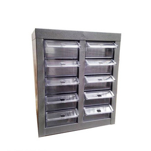 Heavy Duty Cheap Hardware Store Small Parts Bolt Storage Cabinet with Drawer Screw Tall Iron Metal Chinese Office Furniture 1pcs