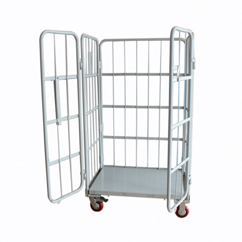 Heavy Duty Cage Trolley Metal Good Quality Transport Rolling Cart Logistics Trolleys