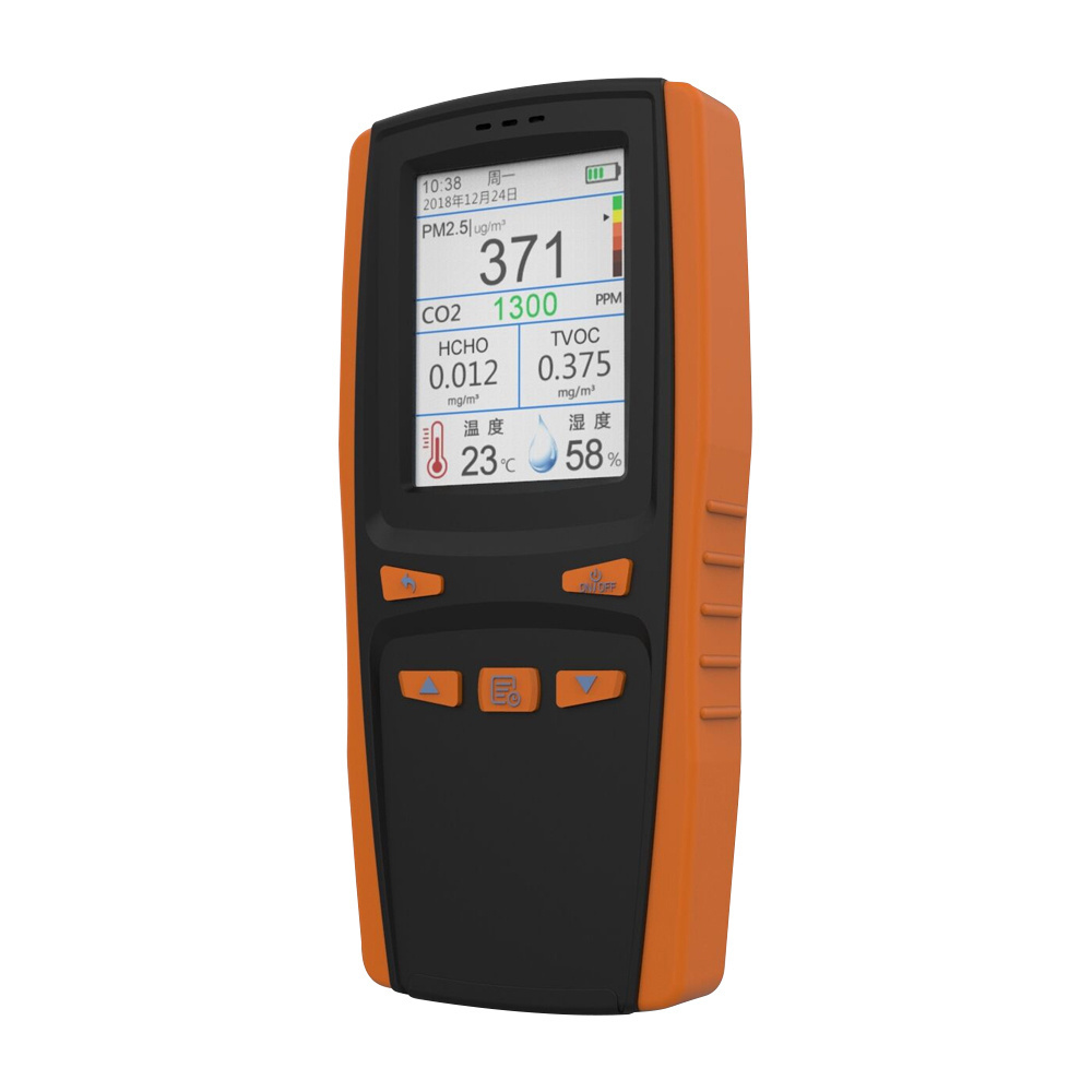 LCD Display CO2 Gas Analyzer 24-hour Real Time Indoor Air Quality Monitor with 24-hour Continuous Monitoring