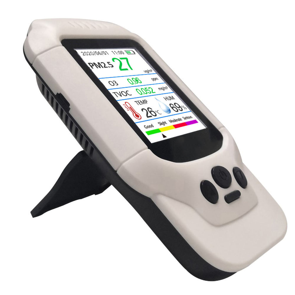 Portable Multi-Function Handheld Air Quality Analyzer O3/Ozone Gas Detector Dust PM2.5/PM10 Sensor TVOC Tester