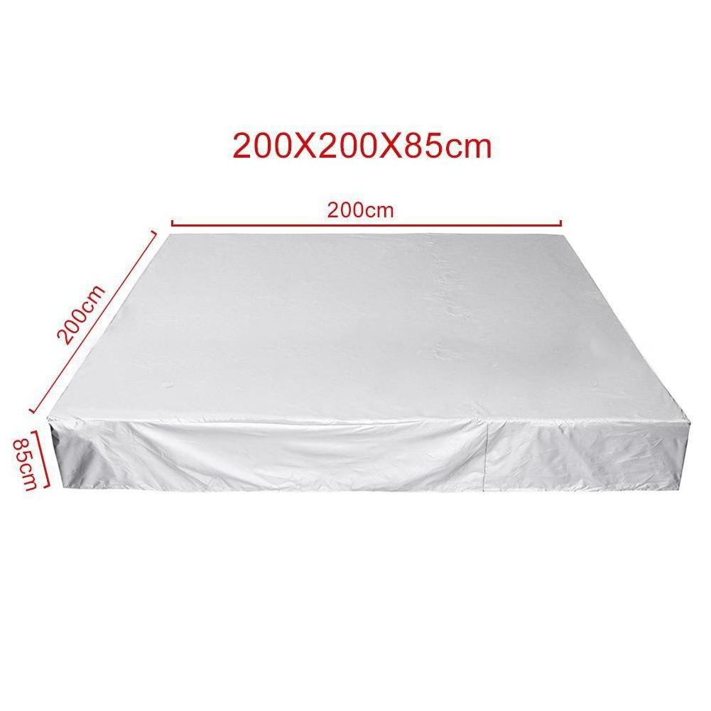 Outdoor UV Resistant  Dust-proof  Wind-proof  Water-proof Hot water Tub Protective 240 x 240 x 80 cm cover