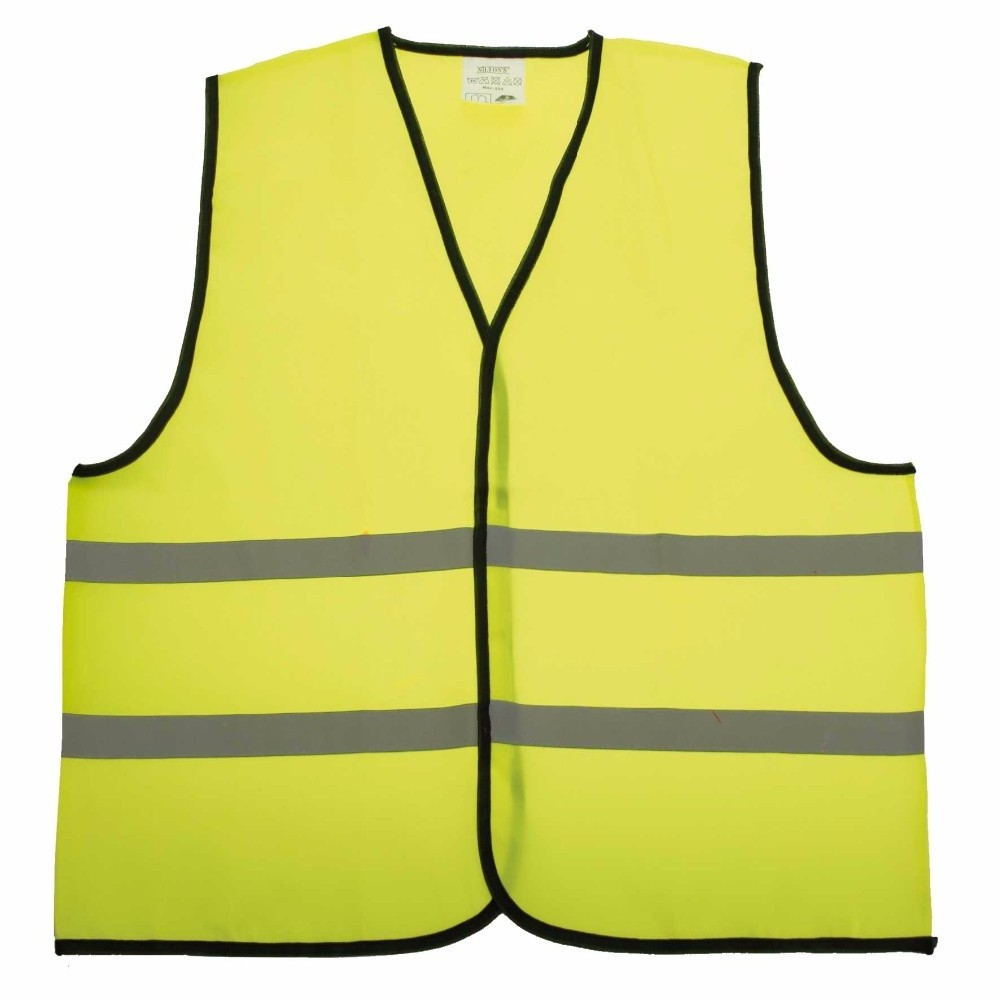 Reflective Safety Vest for Workers Yellow Reflective High Visibility Hi Vis Silver Strip Men Women Work Cycling Runner Sur