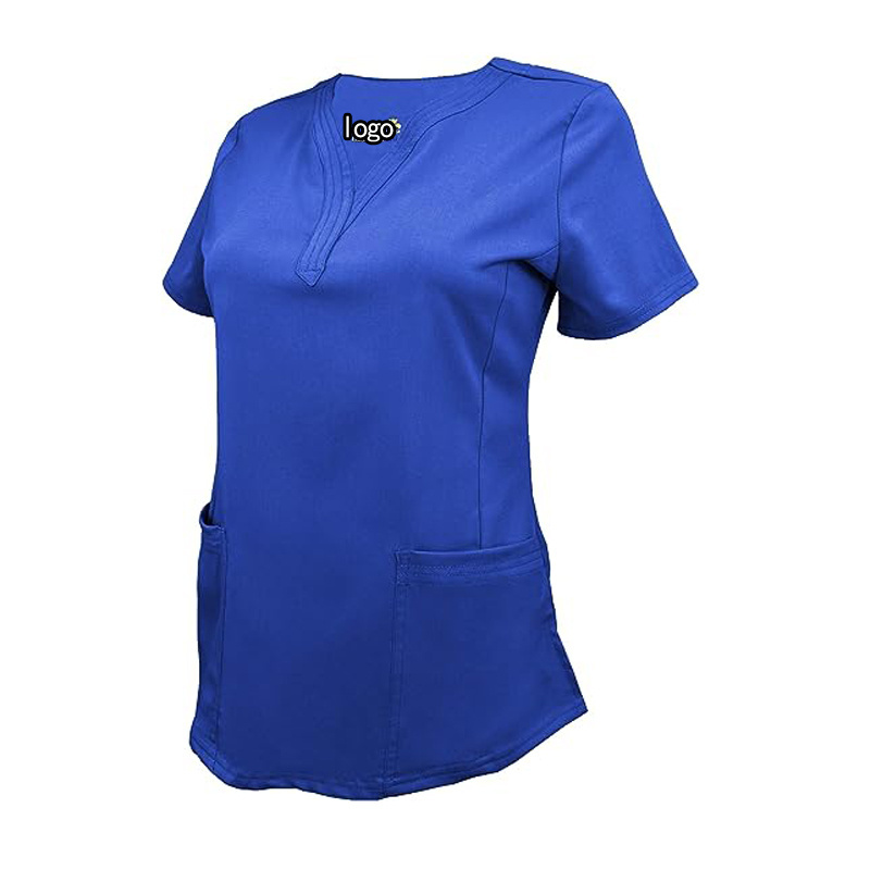 BSCI WRAP Natural Uniforms Women's Ultra Soft Y-Neck Scrub Set