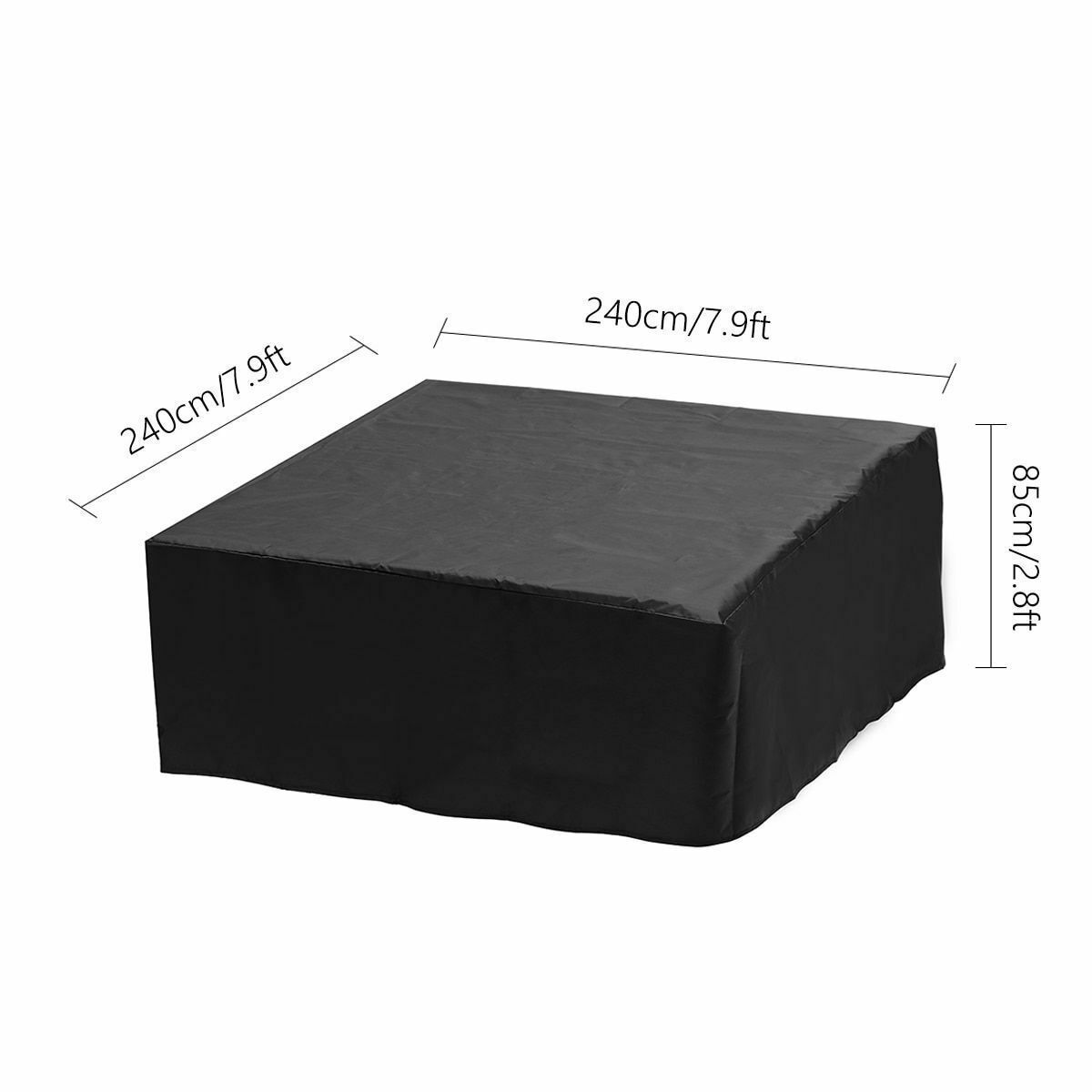 Outdoor UV Resistant  Dust-proof  Wind-proof  Water-proof Hot water Tub Protective 240 x 240 x 80 cm cover