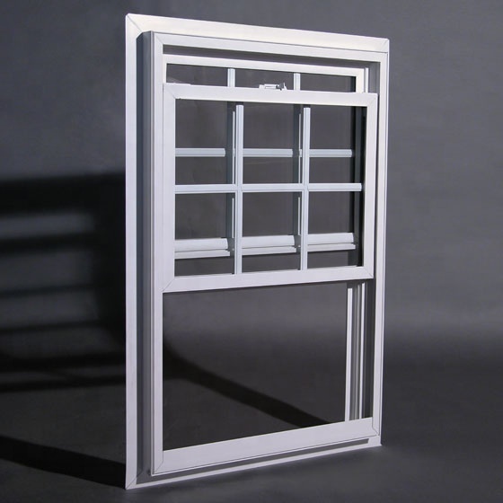 Cheap Anti-theft House Plastic Profile Window Grid PVC Vertical Sliding Window /Grill Design Up Down Windows