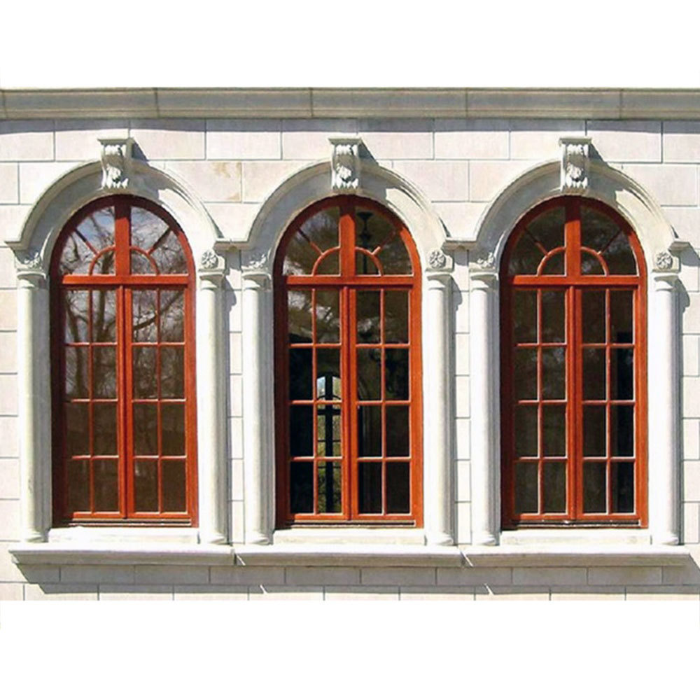 decorative fixed half round aluminum panel window grill design