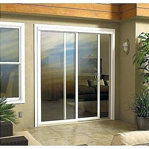 Low Price white aluminum alloy profile sliding glass entrance doors and windows design of french