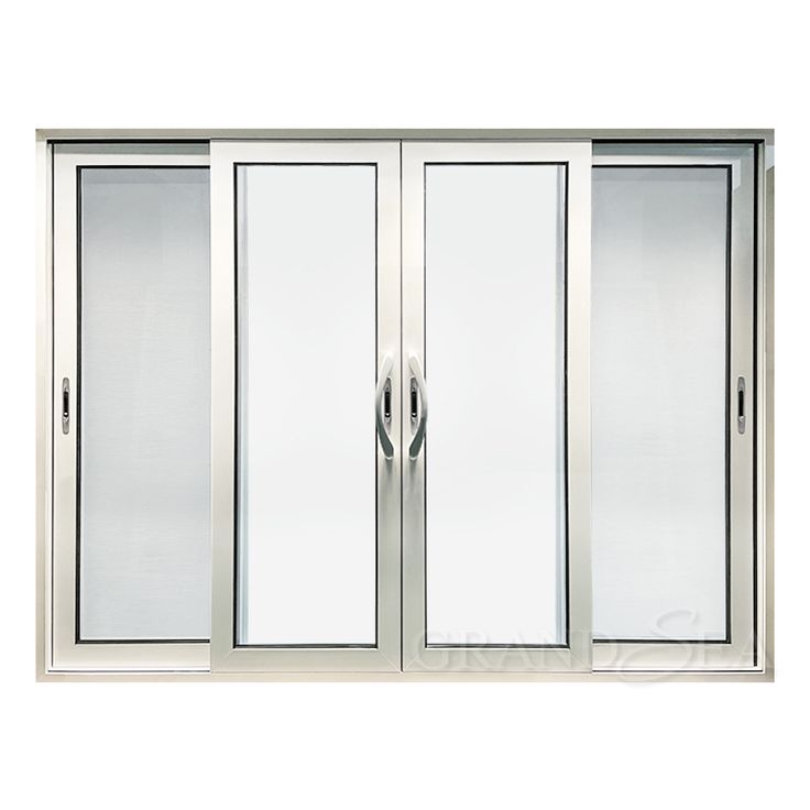 Low Price white aluminum alloy profile sliding glass entrance doors and windows design of french