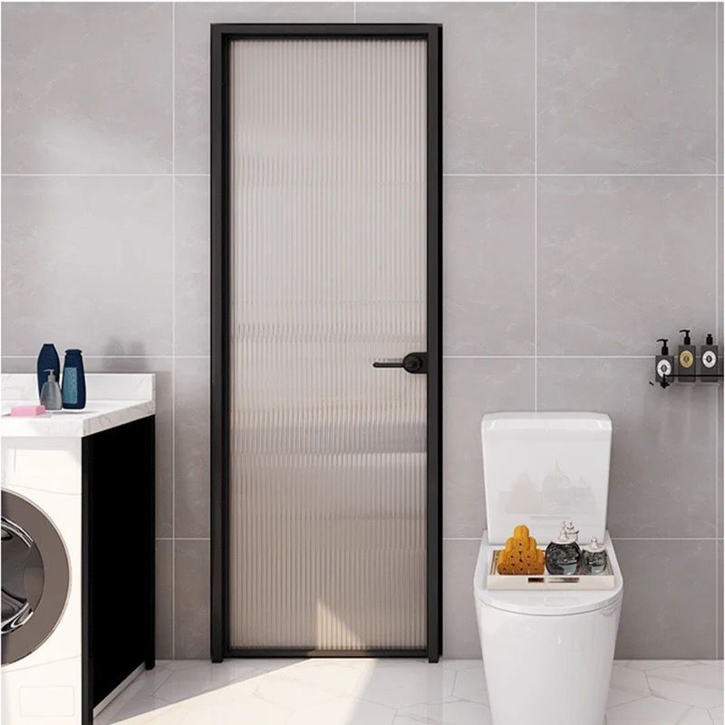 Moisture Proof Aluminum  Frame Double Glass Doors Horizontal Swing for Bathroom