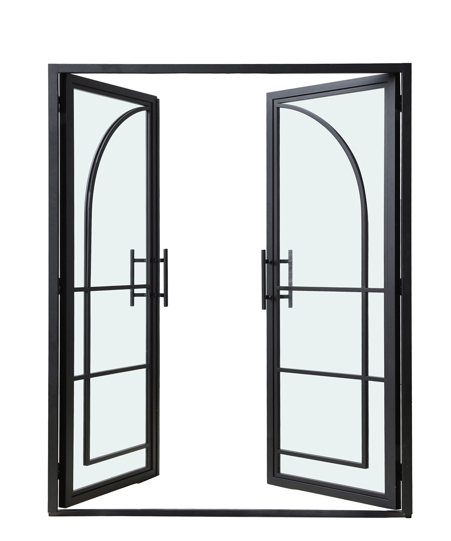 Hotian Iron french glass door stainless steel frame glass door home interior door