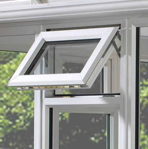 Vinyl Window for Sale Small PVC Awning Window PVC Frame with Tempered Glass