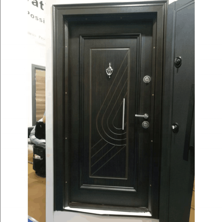 China suppliers hot sale Fancy design armored wood door steel armoured doors for interior door design