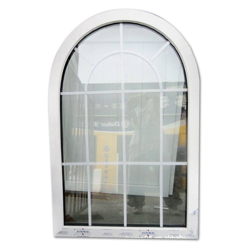 decorative fixed half round aluminum panel window grill design