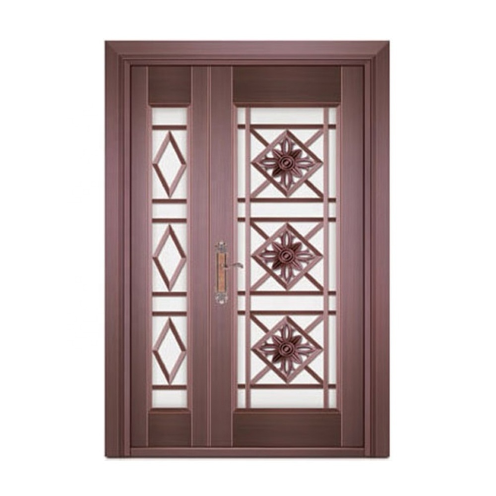 French front security steel copper door designs used exterior doors for sale