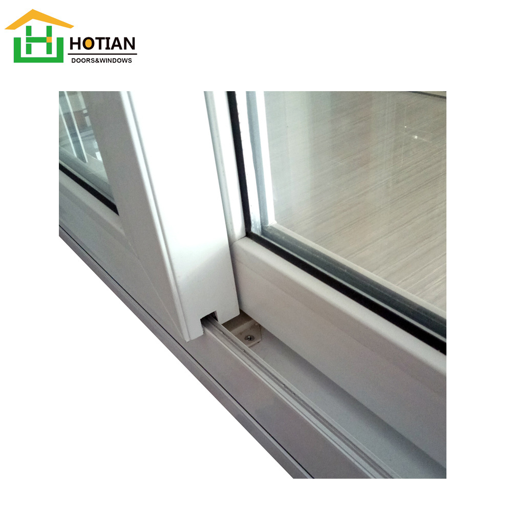 Beautiful appearance popular sale roller shutter window UPVC sliding window with roller shutter