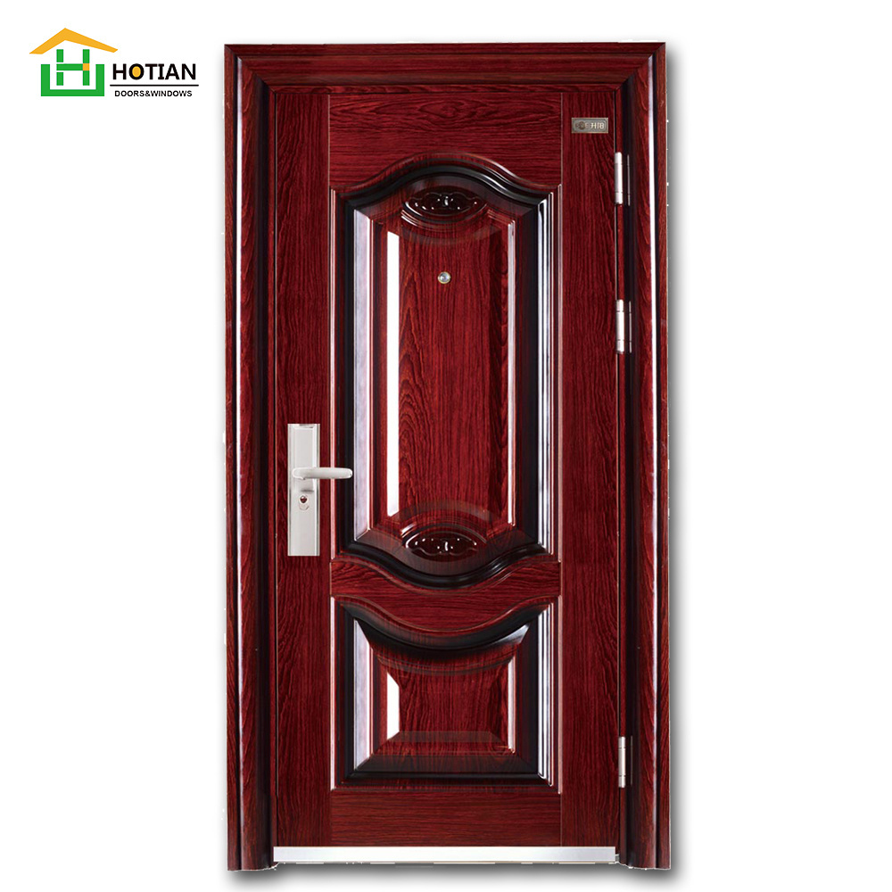 Chinese turkish security steel doors lowes fire doors for home with high quality jamaica steel security door