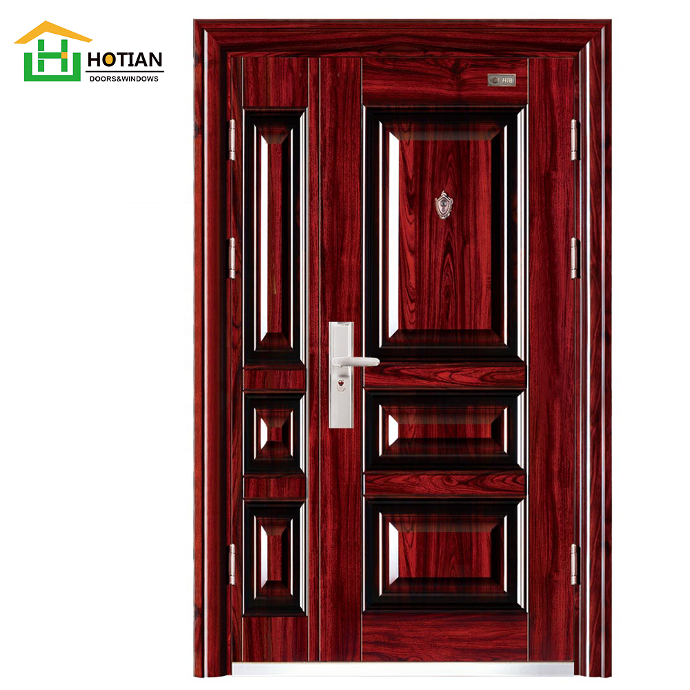 Best price used metal gatehouse security steel door one and half exterior hollow door