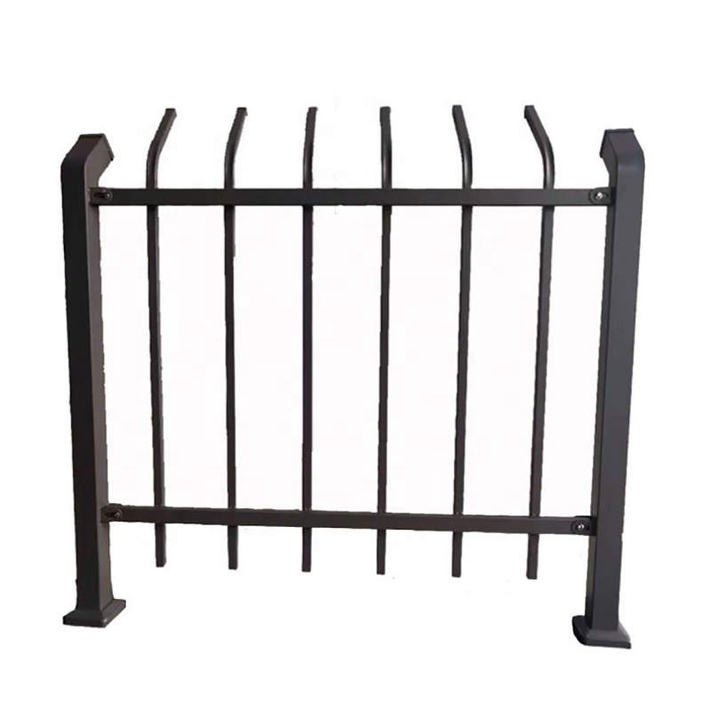 Iron gate designs simple for garden with modern fence