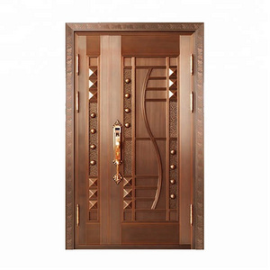 Luxury Type Main Entrance Bronze Metal Door Copper Doors For Home