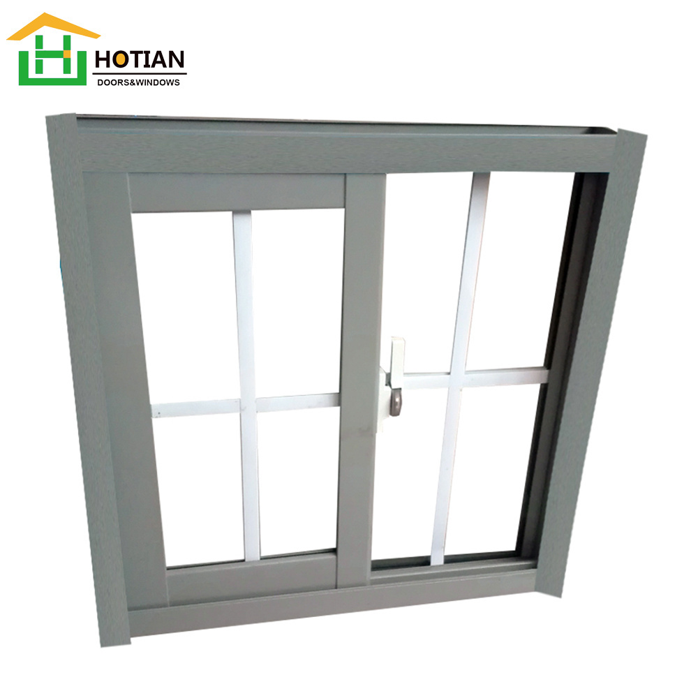 Customized design powder coating reception office interior aluminium frame sliding glass windows