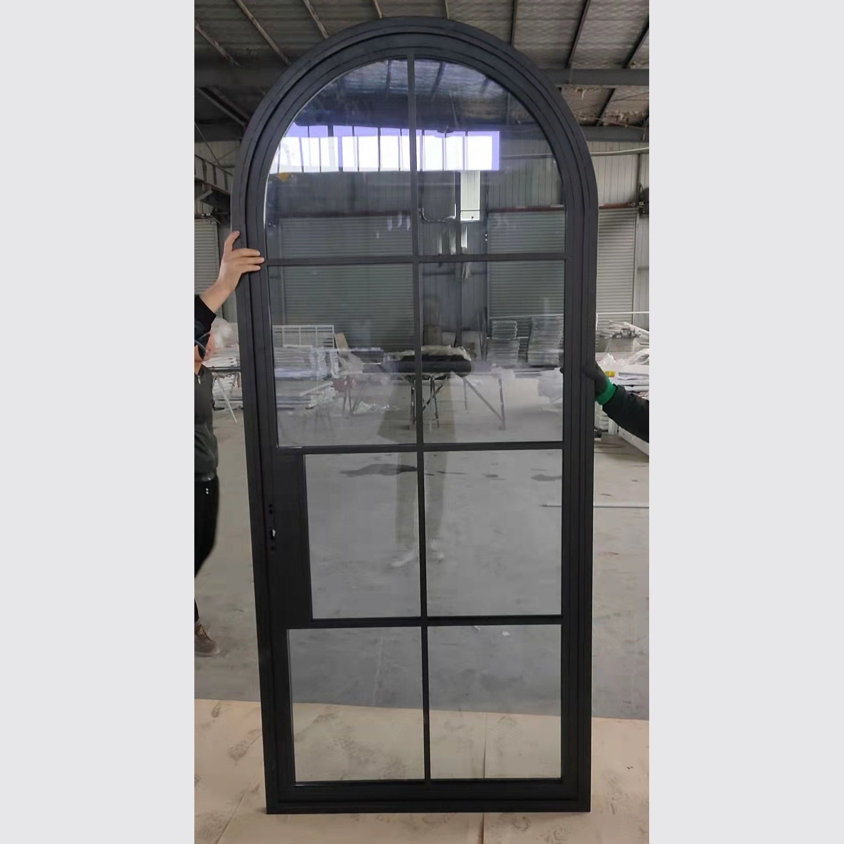 Arched Wrought Iron Entry Doors American Steel Glass Door