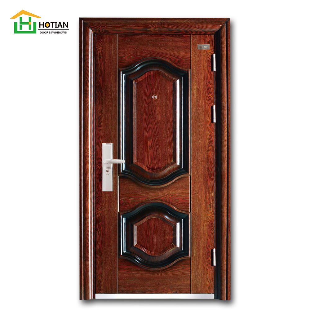 Chinese turkish security steel doors lowes fire doors for home with high quality jamaica steel security door