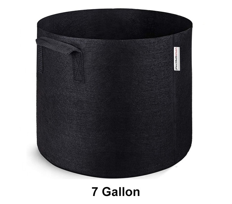 hot sale 1 3 5 7 10 15 20 30 50 100 200 Gallon Planter Grow Bags Anti- UV Garden  Heavy Duty Thick Fabric plant pot