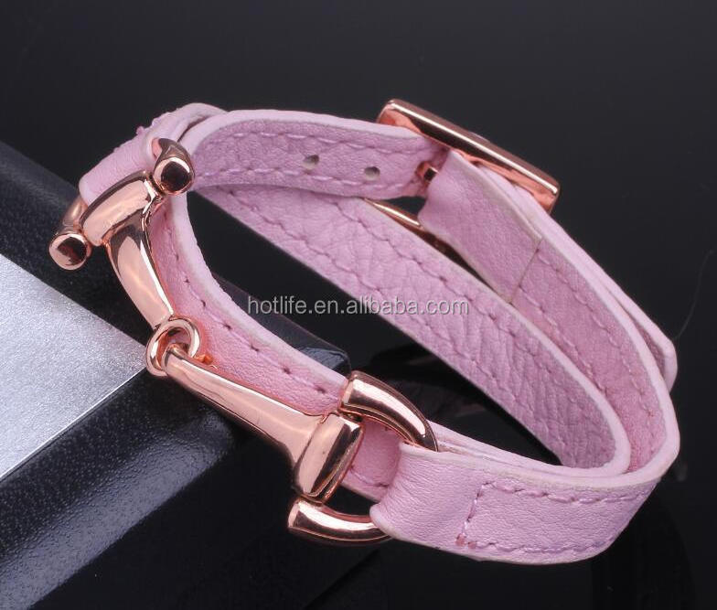 fashion jewelry 2018 horsebit stainless steel wrap italian mens leather bracelets