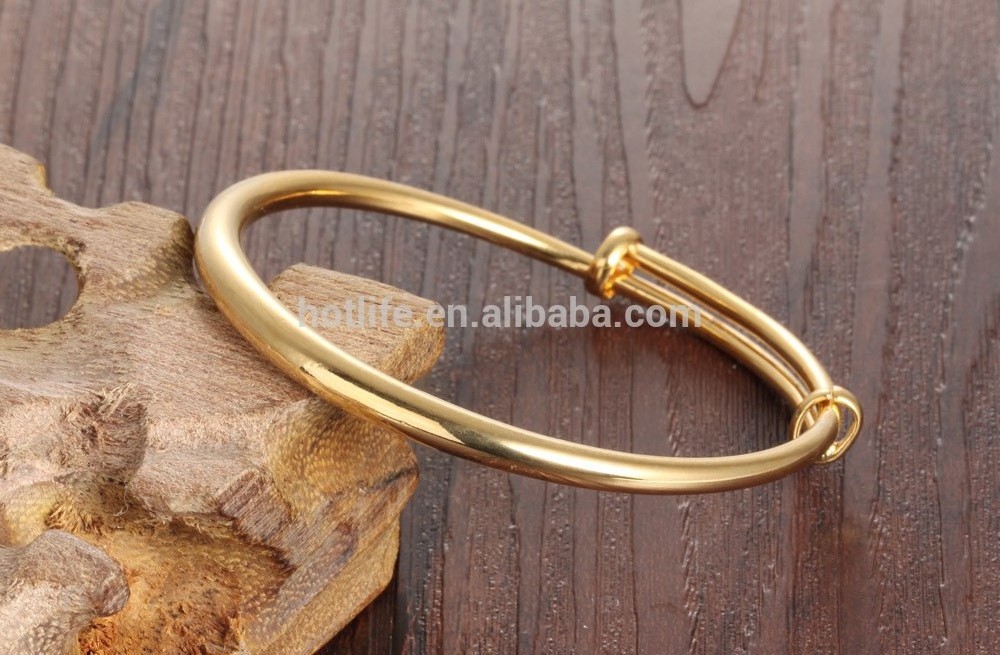 China Supplier Latest Design Fashion Sex Jewelry Adjustable Stainless Steel Gold Tube Bangle For Saudi Arabia