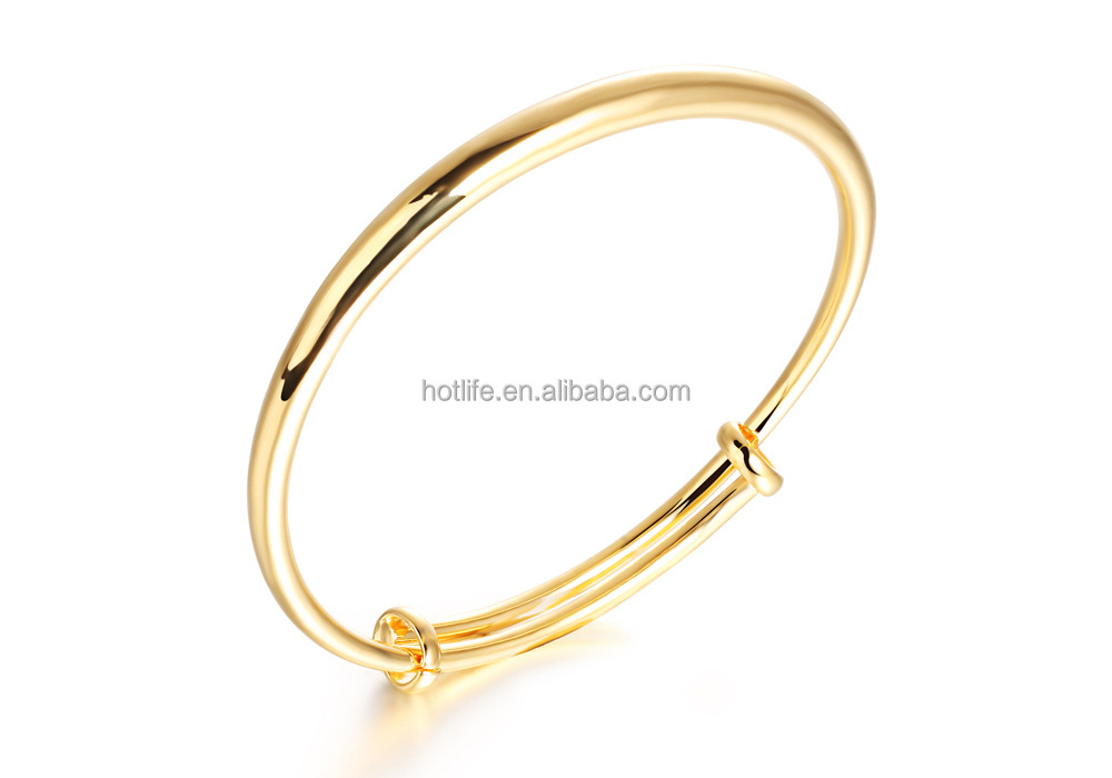 China Supplier Latest Design Fashion Sex Jewelry Adjustable Stainless Steel Gold Tube Bangle For Saudi Arabia