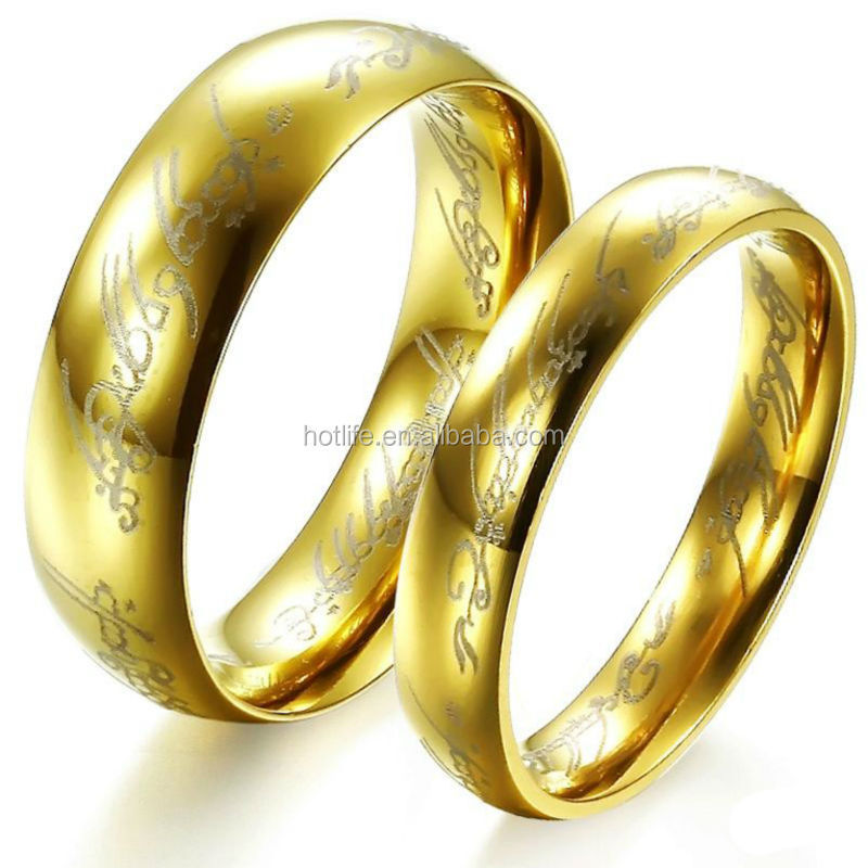 factory direct price 24k gold wedding ring classic Couples Wedding Rings